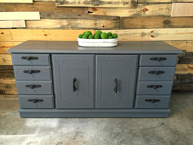 General Finishes Driftwood Gray Buffet Credenza